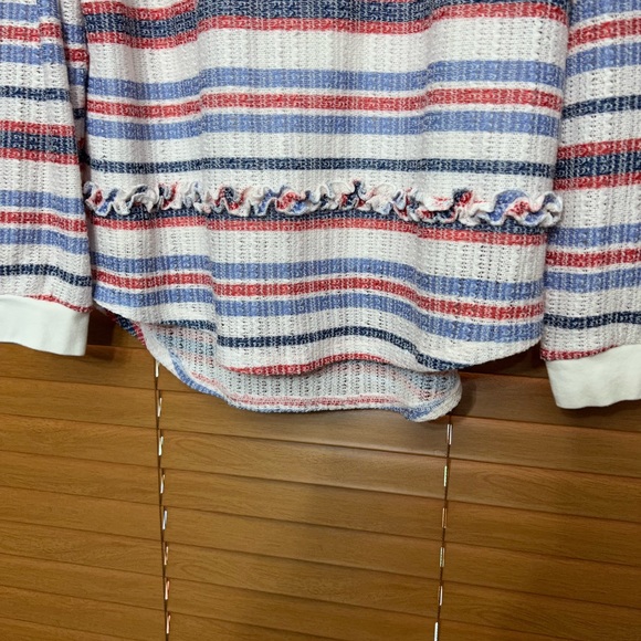 Skye’s The Limit 2 piece blouse Size PXL red, blue and white - Picture 2 of 6